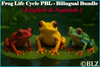 Frog Life Cycle PBL – Bilingual Bundle (English & Spanish) Grades 3rd-6th