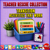 Teacher Rescue Activities Collection | Transition Activities That Work